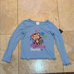 Sweet Cutie Kids Blue Long Sleeve Shirt